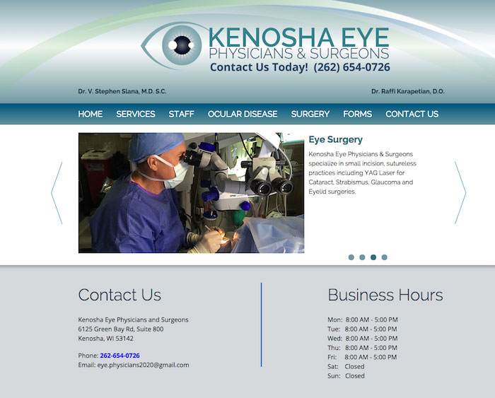 Eye Physician Website