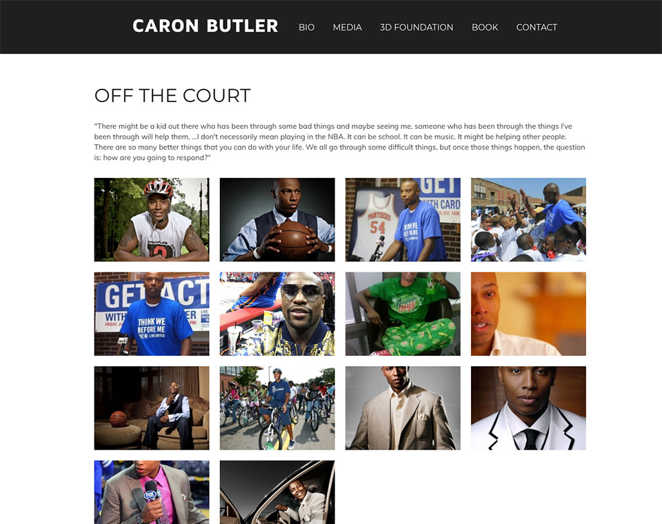 NBA'S Caron Butler Photo Gallery