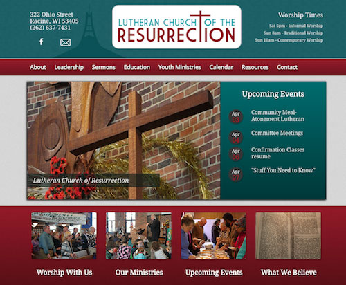 Lutheran Church Website Masterpiece