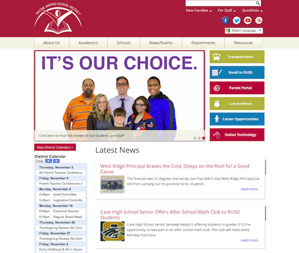 School District Website