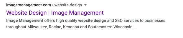 Image Management discusses website design, website SEO, and website content mistakes for the Racine, Milwaukee, and Kenosha areas