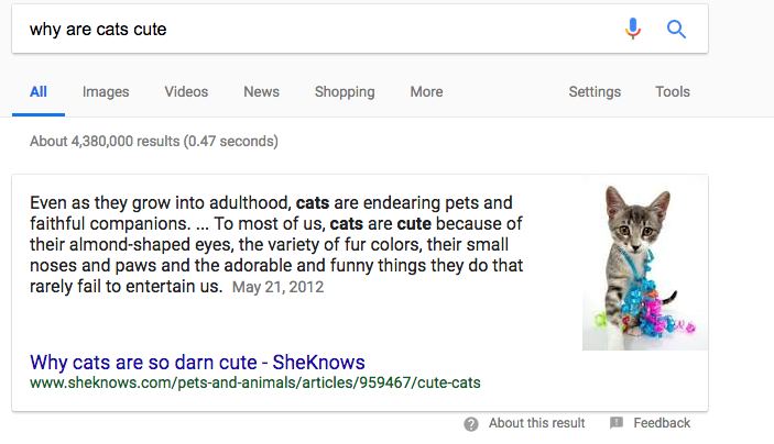 Google's Featured Snippets