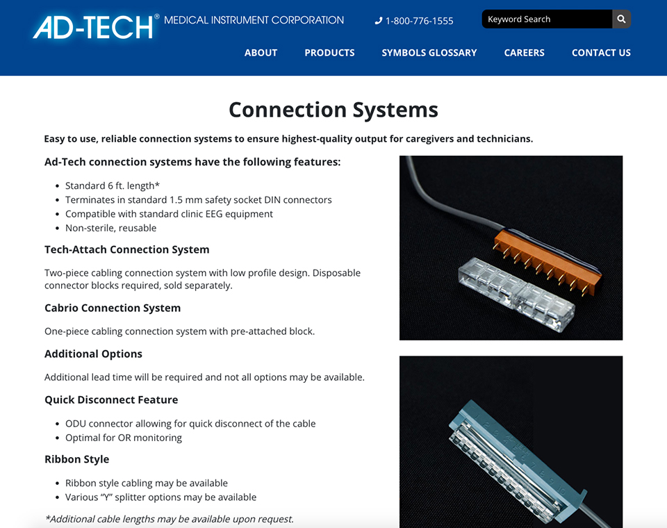 Ad-Tech Medical Product Page