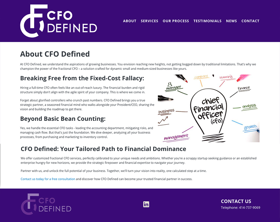 CFO Defined - About Page