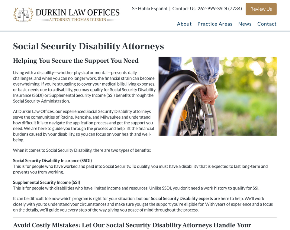 Durkin Law Offices - Service Page