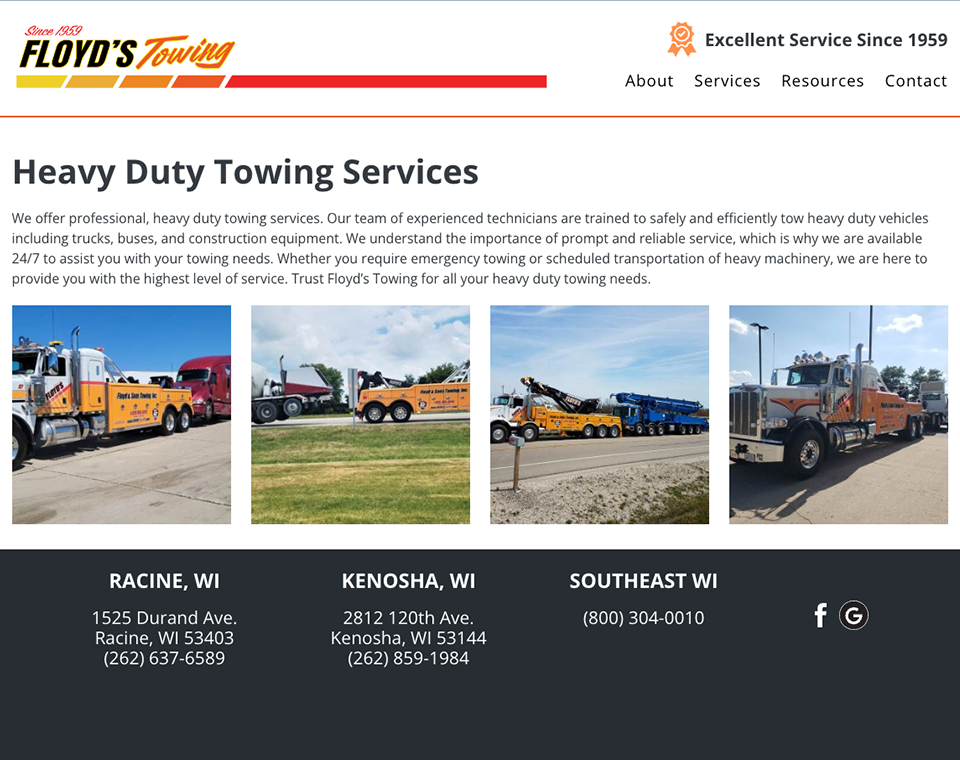 Floyd's Towing & Recovery - Service Page