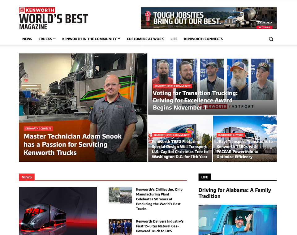 Kenworth World's Best Magazine - Home