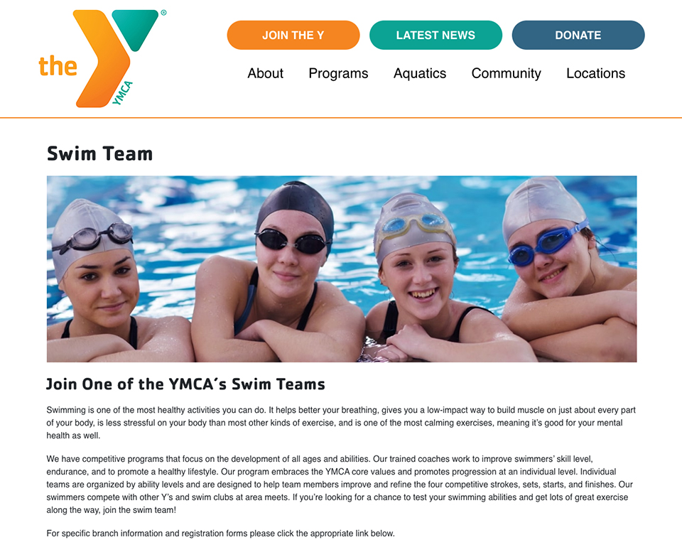 Metro YMCAs of MS - Swim Team