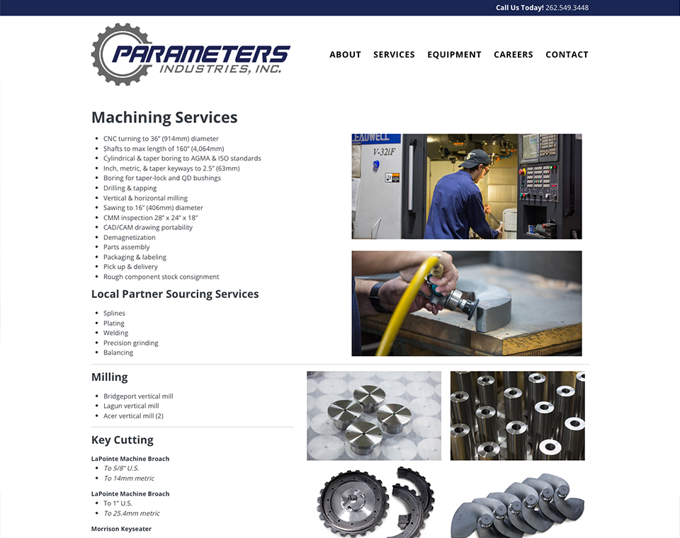 Parameters Industries - Services Page