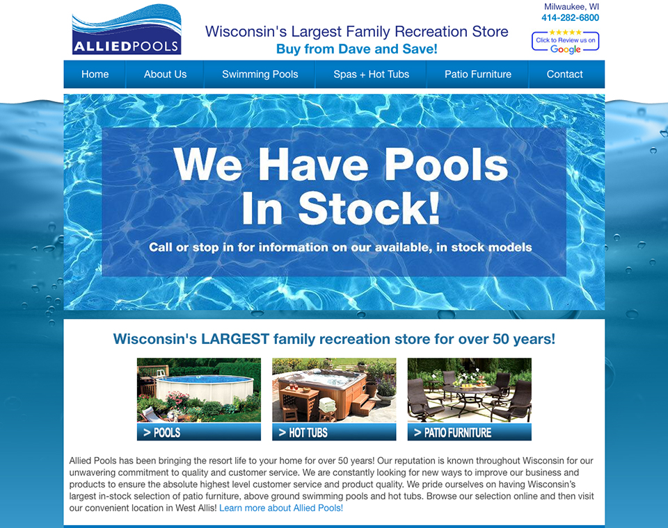 Allied Pools Home Page