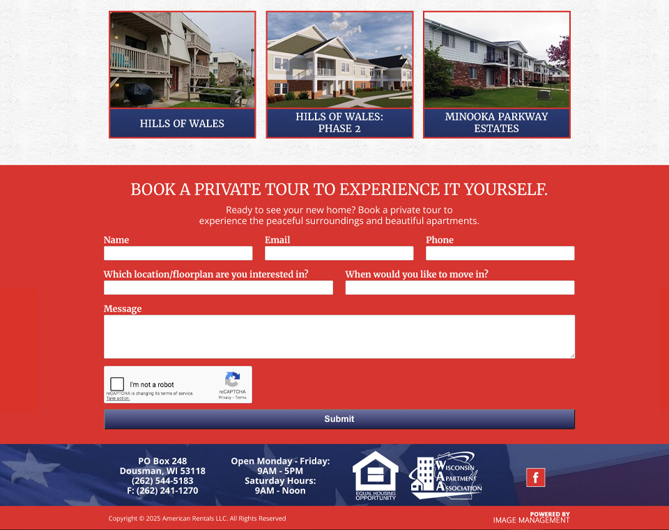 American Rental Maintenance Request Form