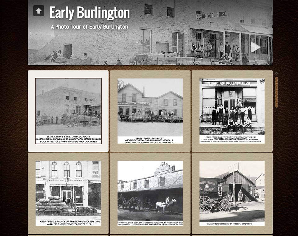 Burlington Historical Society Gallery - Early Burlington