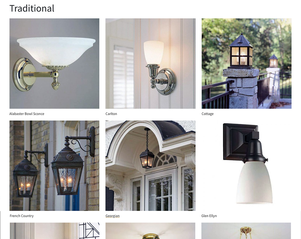 Brass Light Gallery - Category Page