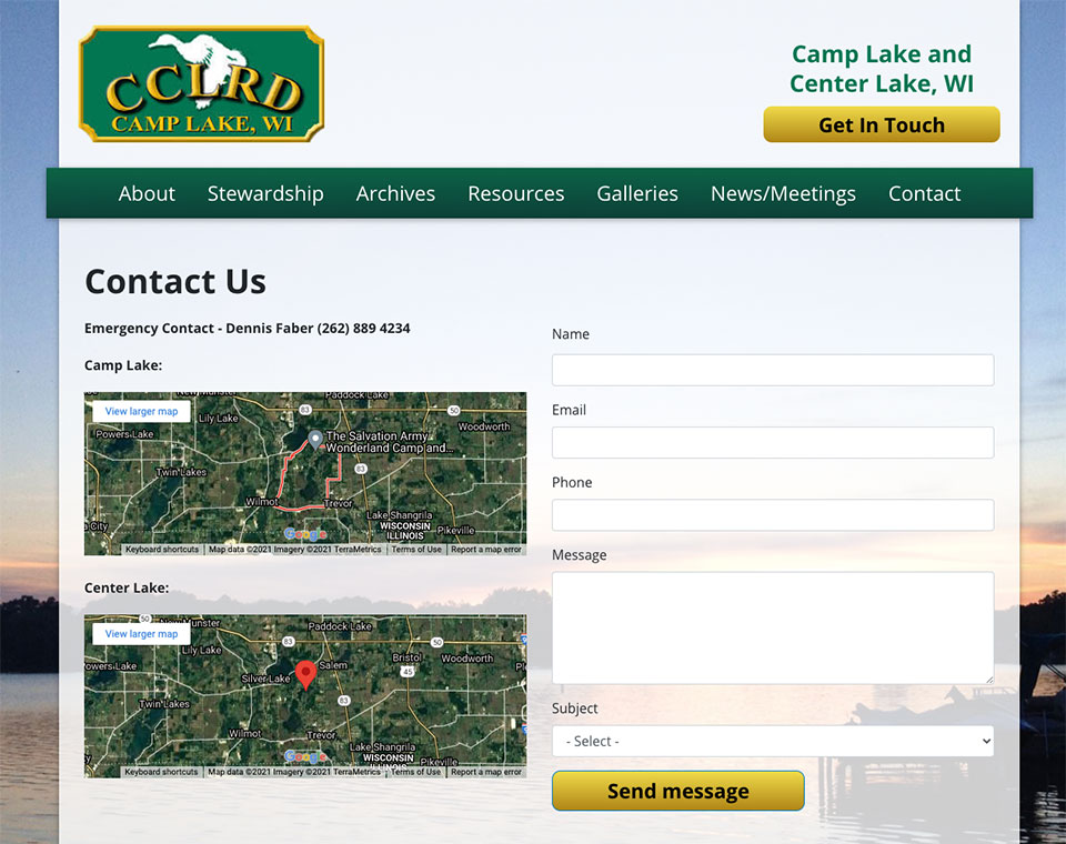 CCLRD Contact Page
