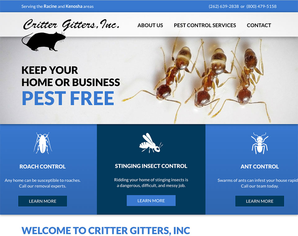 Critter Gitters Home Page