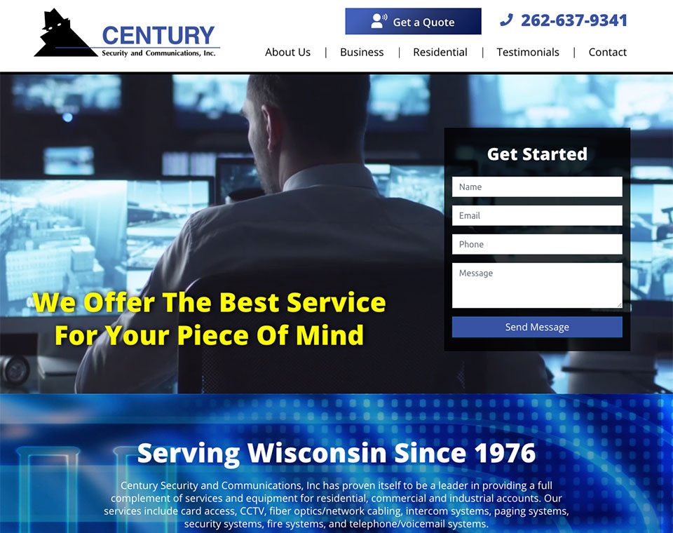 Century Security Home Page