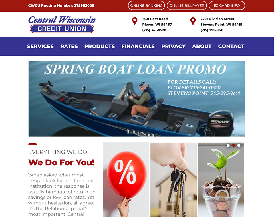 Central Wisconsin Credit Union Home Page 1