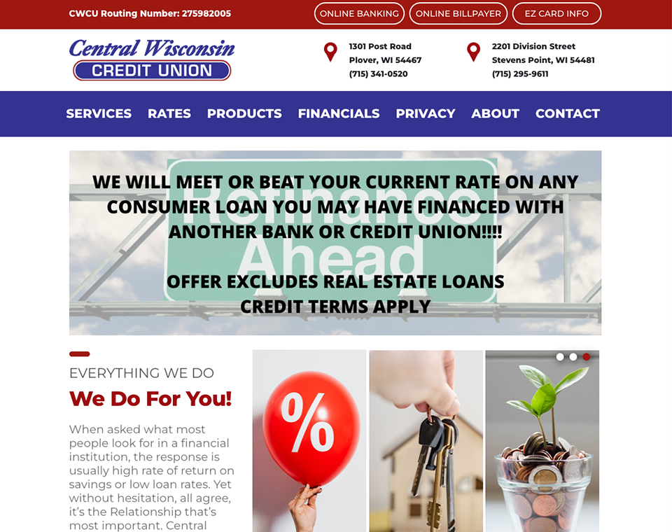 Central Wisconsin Credit Union Home Page 3