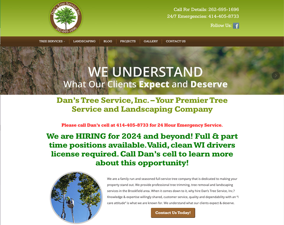 Dan's Tree Service - Home Page