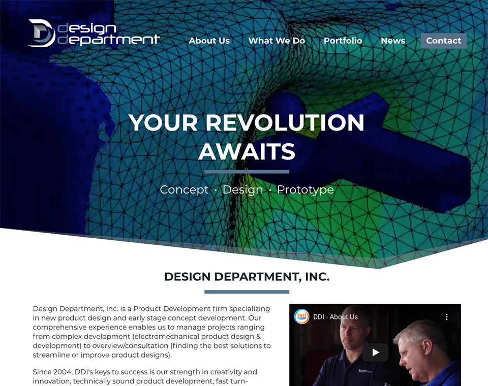 Design Department Home Page