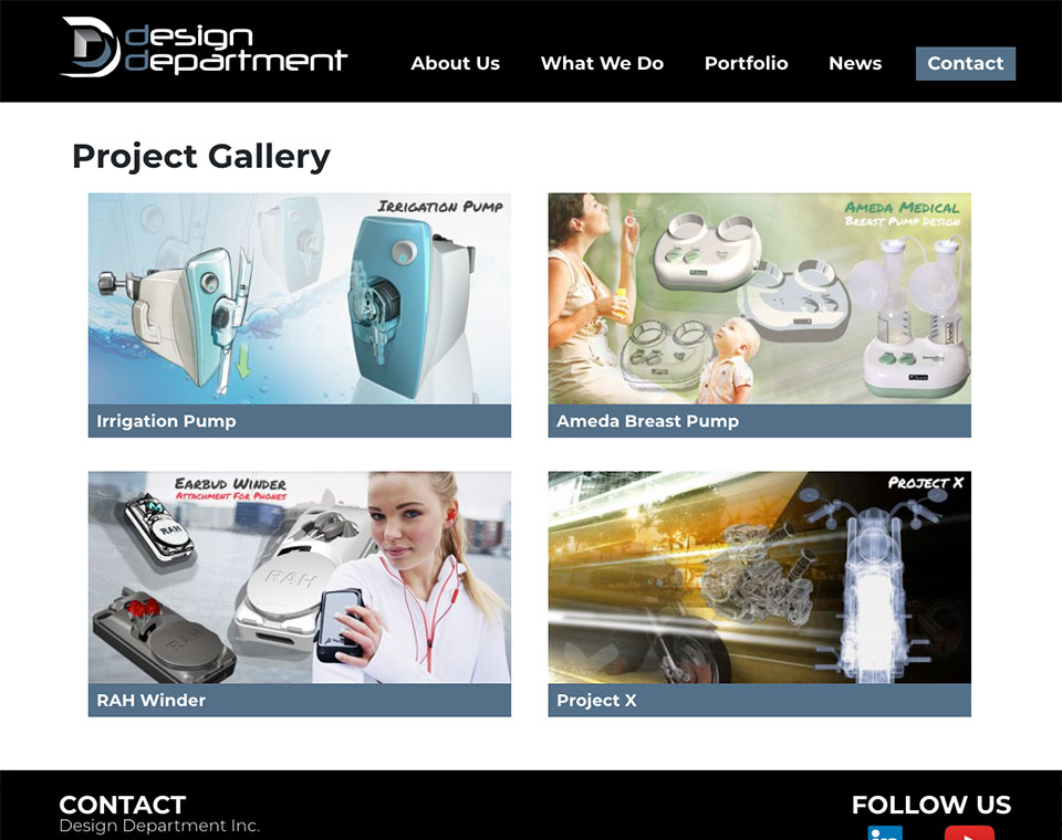 Design Department Project Portfolio Page