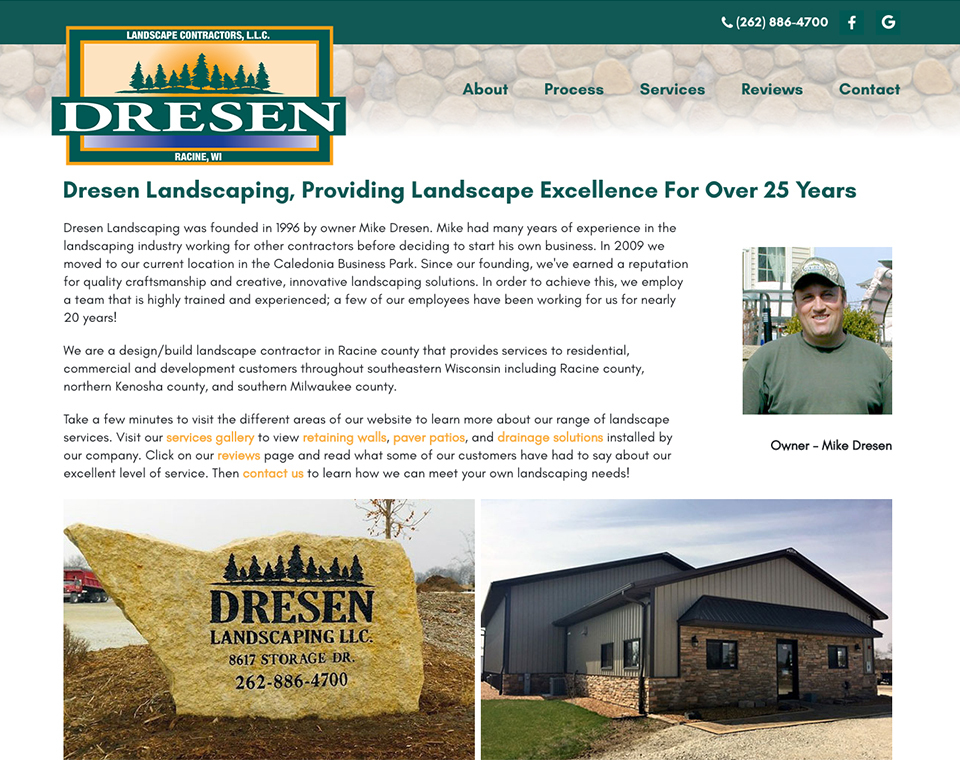 Dresen Landscaping About Page