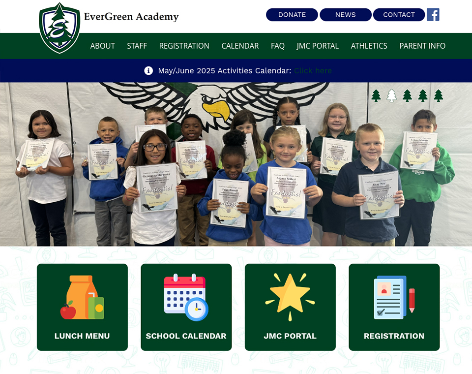 EverGreen Academy Home Page