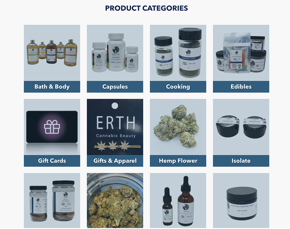 ERTH CBD Products
