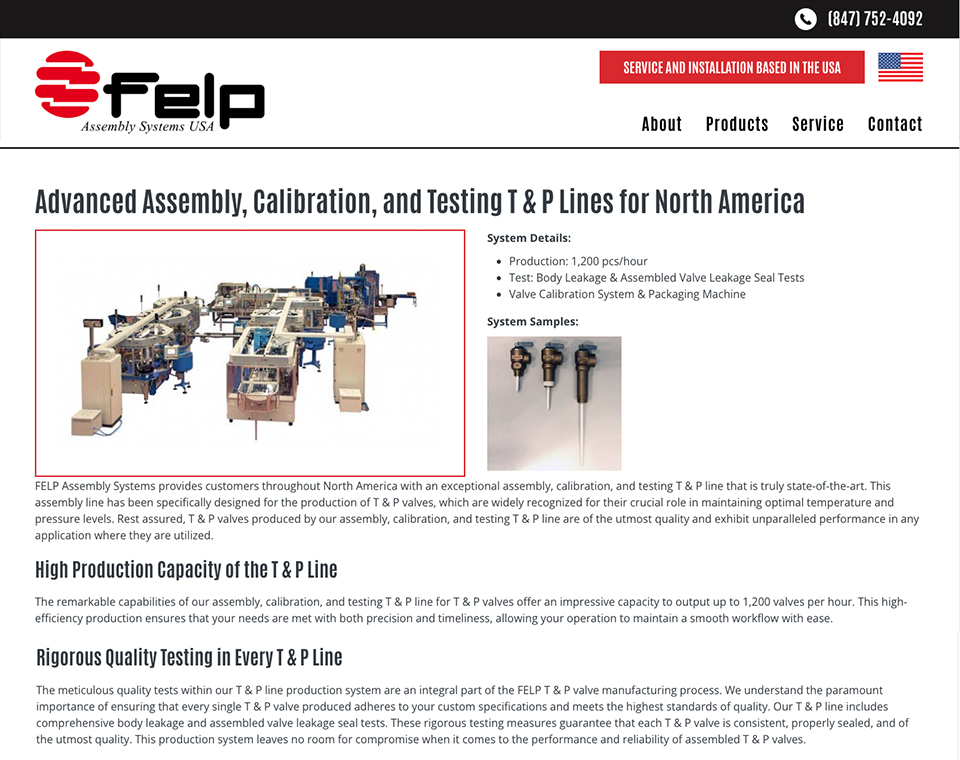 FELP Assembly Systems USA - Product Profile Page