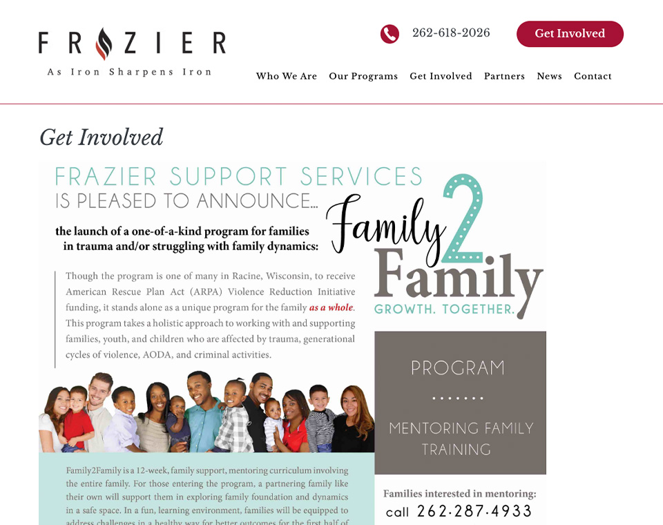 Frazier Support Services Get Involved Page