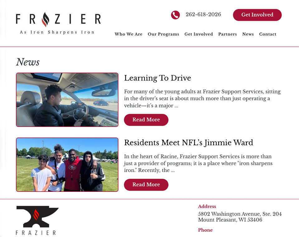 Frazier Support Services News Page