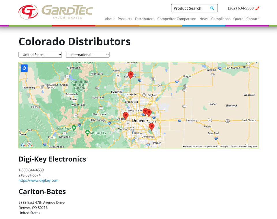 GardTec Distributor Page