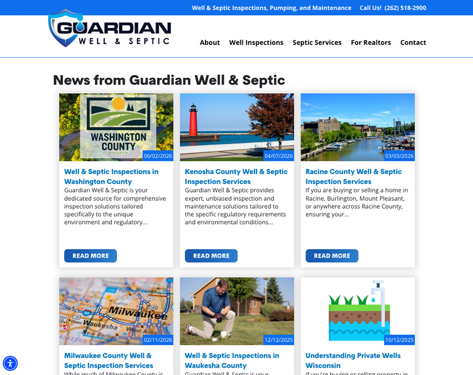 Guardian Well & Septic News Page