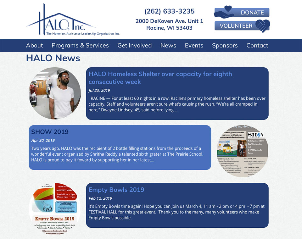 HALO, Inc. News Archive