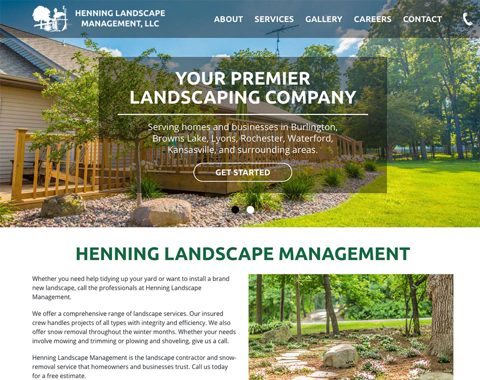 Henning Landscape Home Page