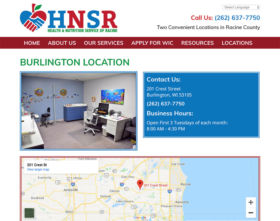 HNSR Location Page