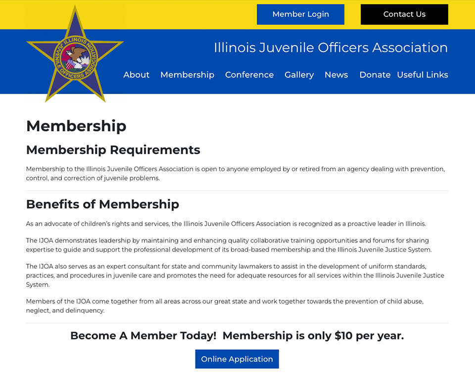 Illinois Juvenile Officers Association - Membership Page