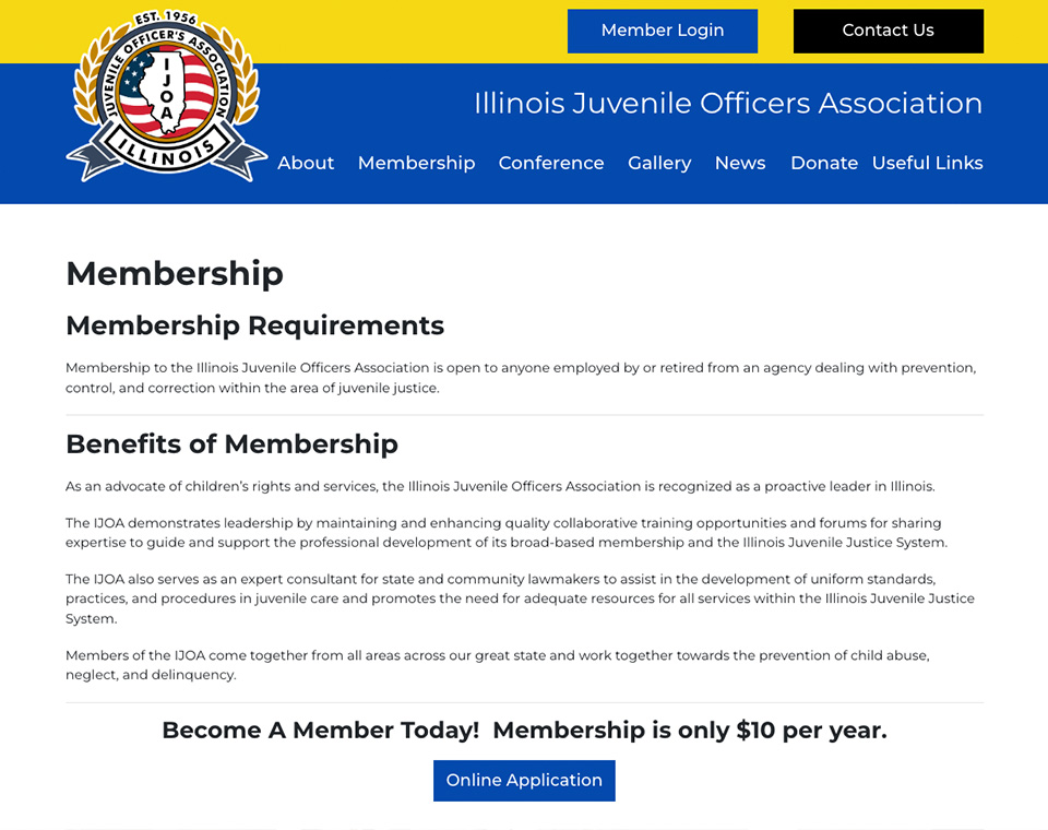 Illinois Juvenile Officers Association - Membership Page