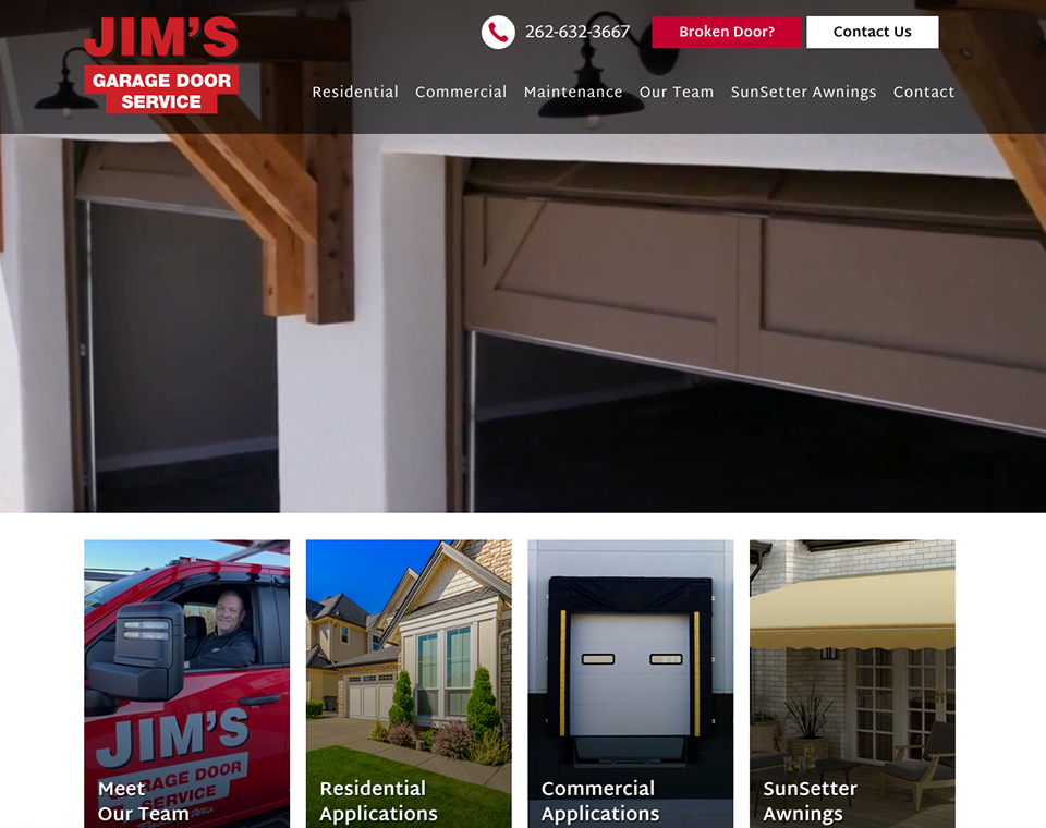 Jim's Garage Door Service - Home Page