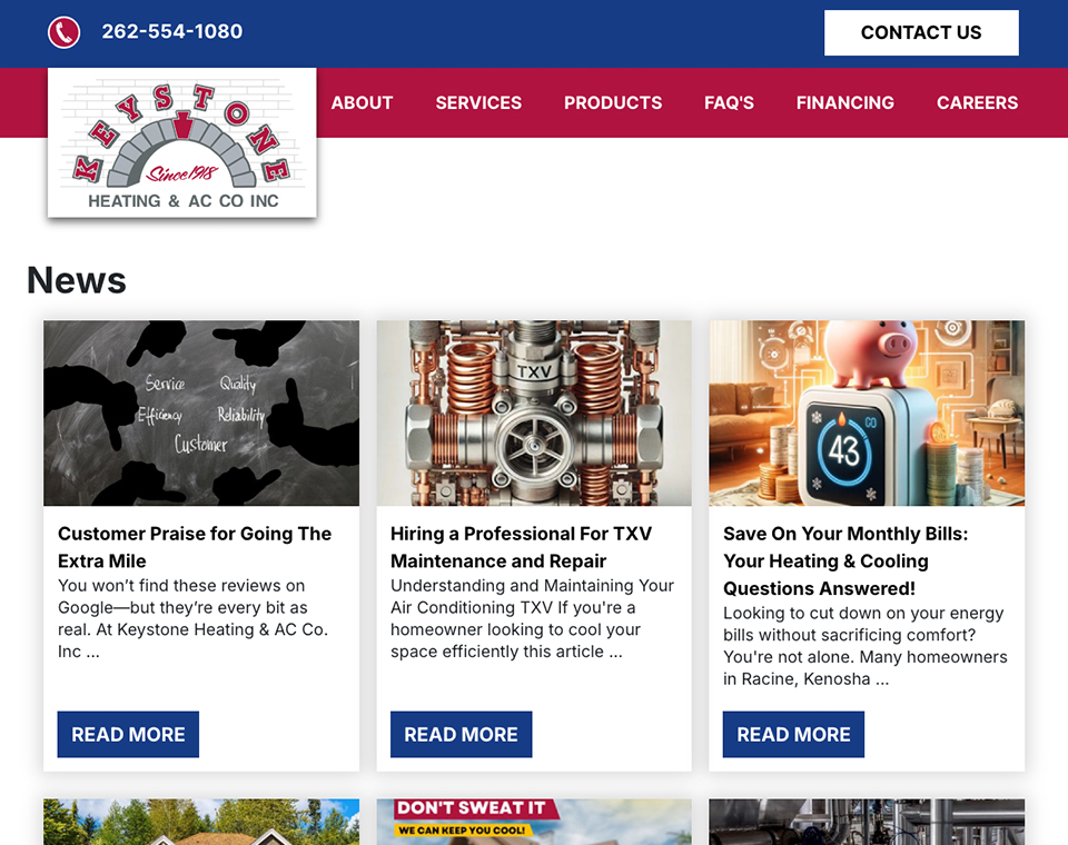 Keystone Heating & AC - News