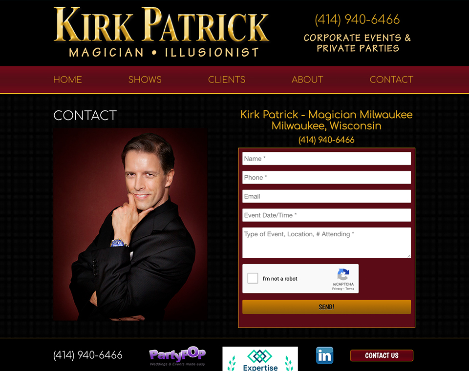 Kirk Patrick - Contact Page