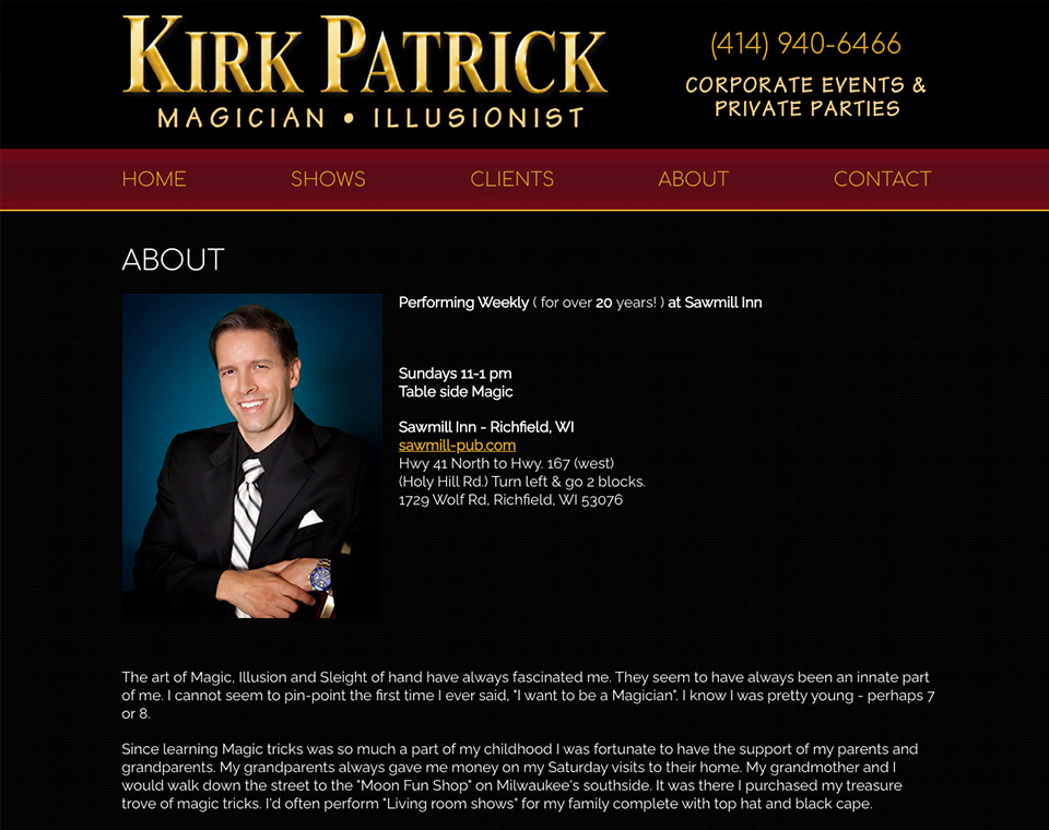 Kirk Patrick - Profile Page