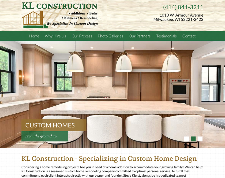 KL Construction Home Page