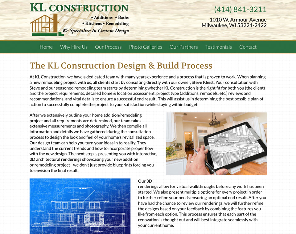 KL Construction Information Page