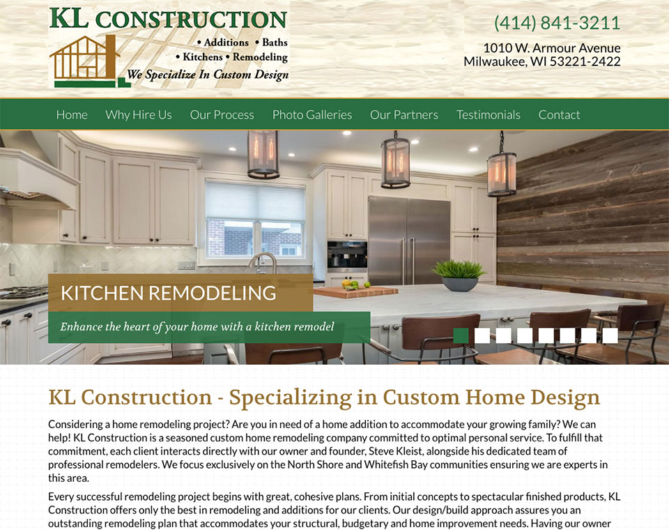 KL Construction Home Page