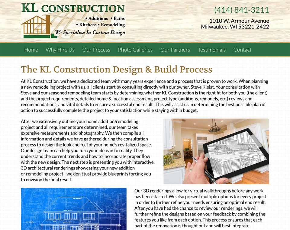 KL Construction Information Page