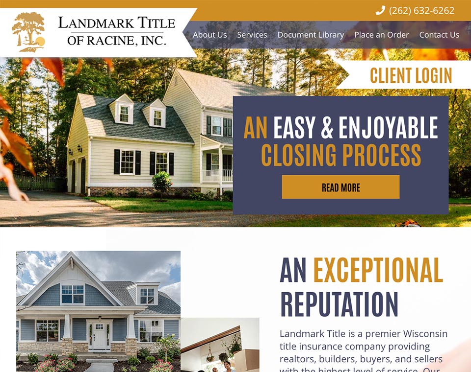 Landmark Title Home Page