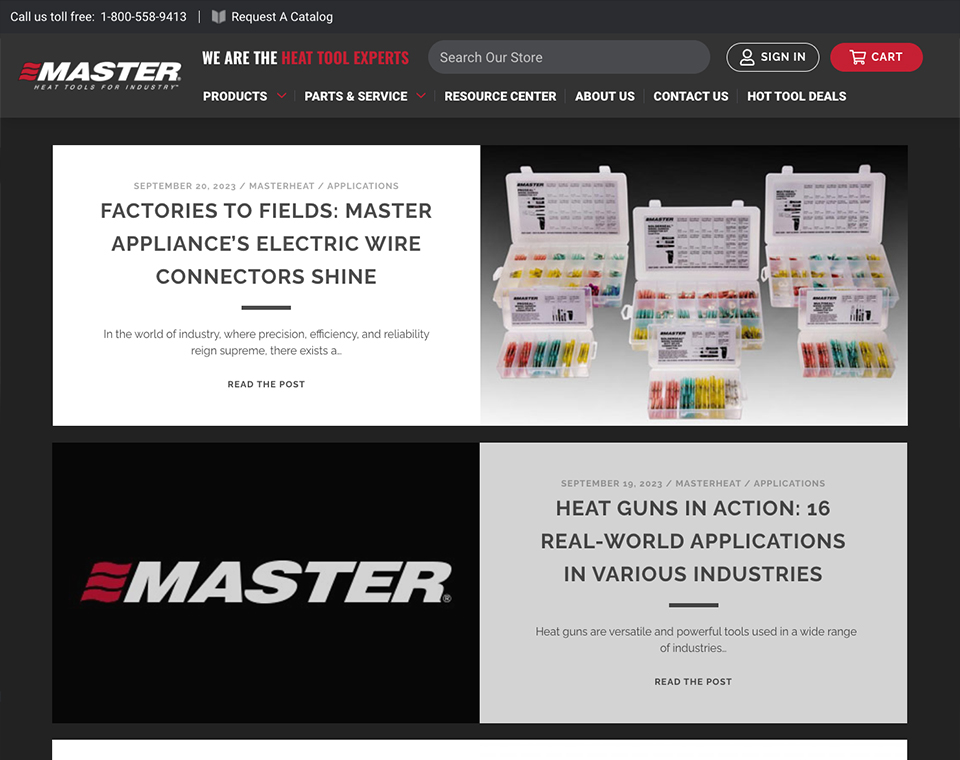 Master Appliance Corp.- Home Page