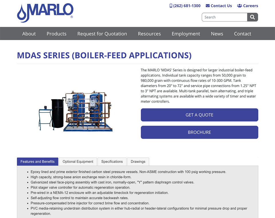 MARLO Product Profile Page