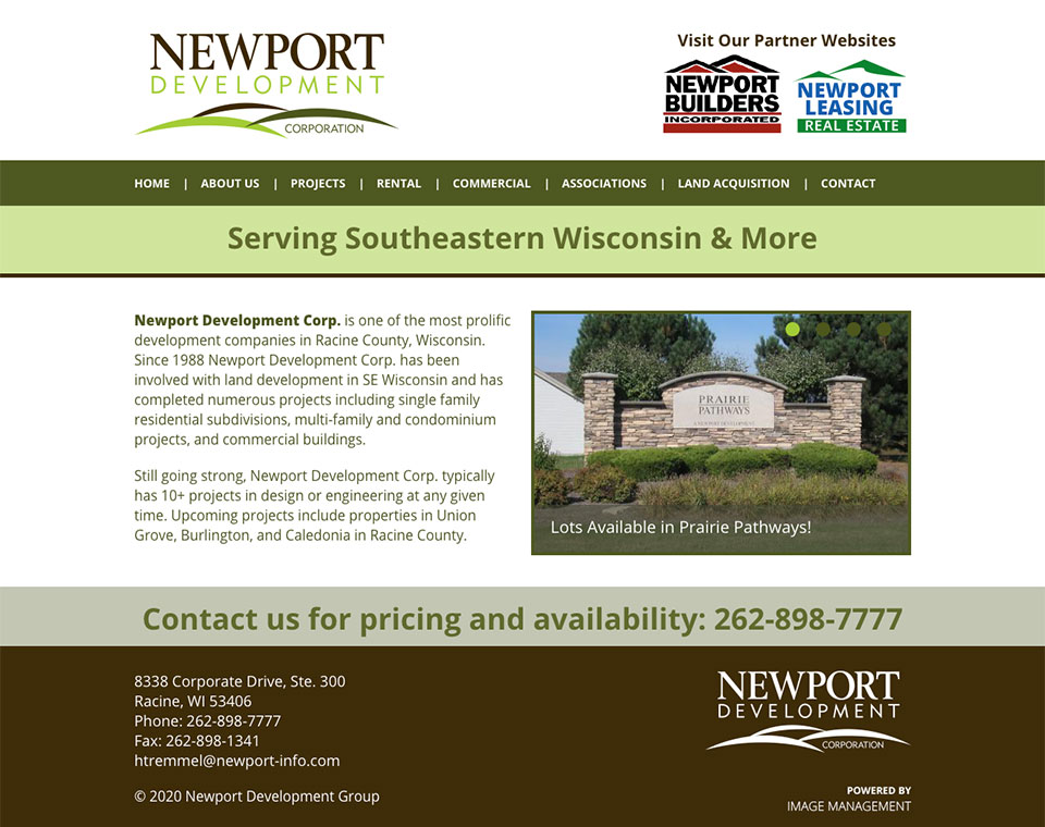 Newport Development Home Page